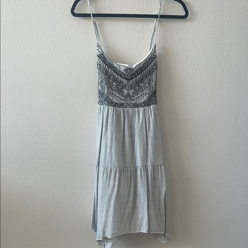AE Black and White Spaghetti Strap Mini Dress